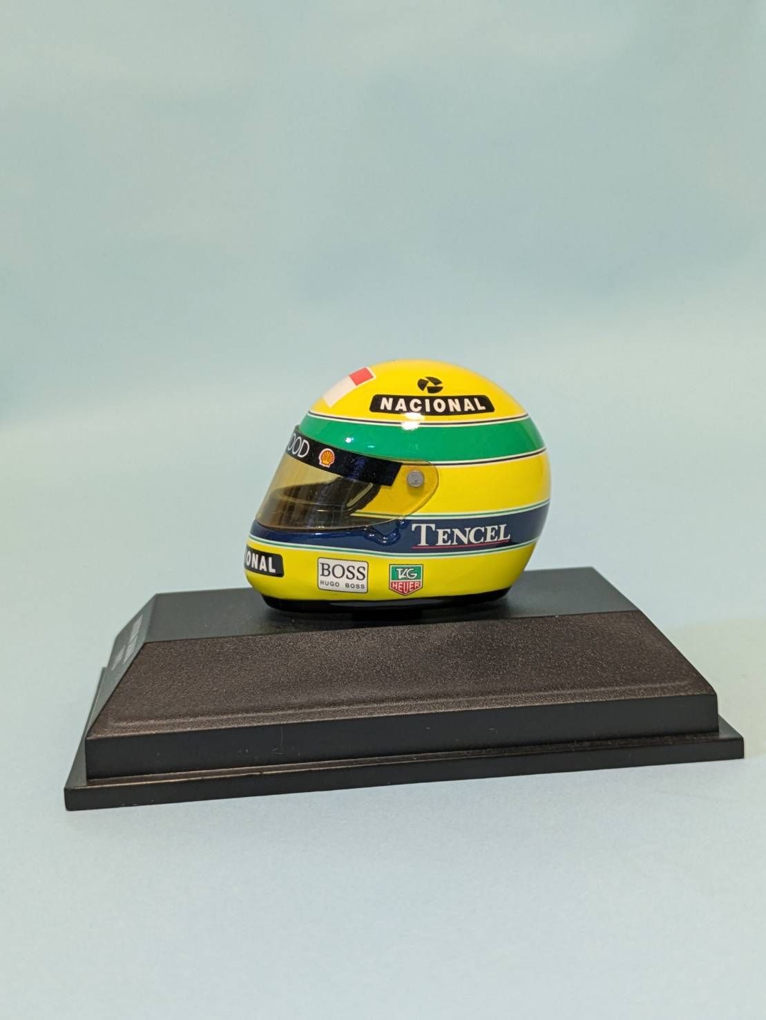 レア品　ミニチャンプス　アイルトン・セナ 1/8サイズ【ミニチュアヘルメット】 MINICHAMPS 1/8スケール ヘルメット アイルトン・セナ 1990年