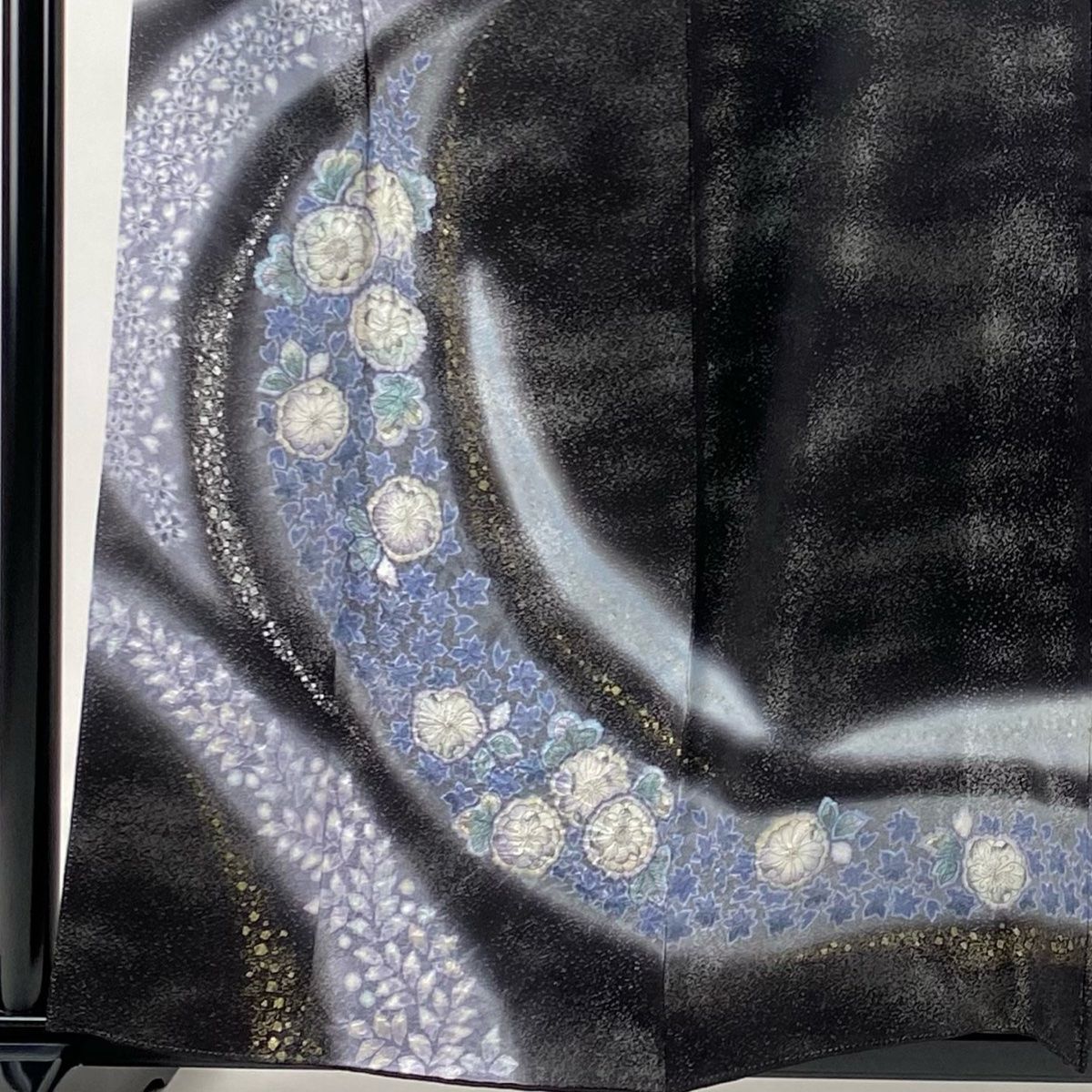 訪問着 身丈158.5cm 裄丈65cm M 袷 徳永憲峯 ほていや 落款 辻が花 箔  