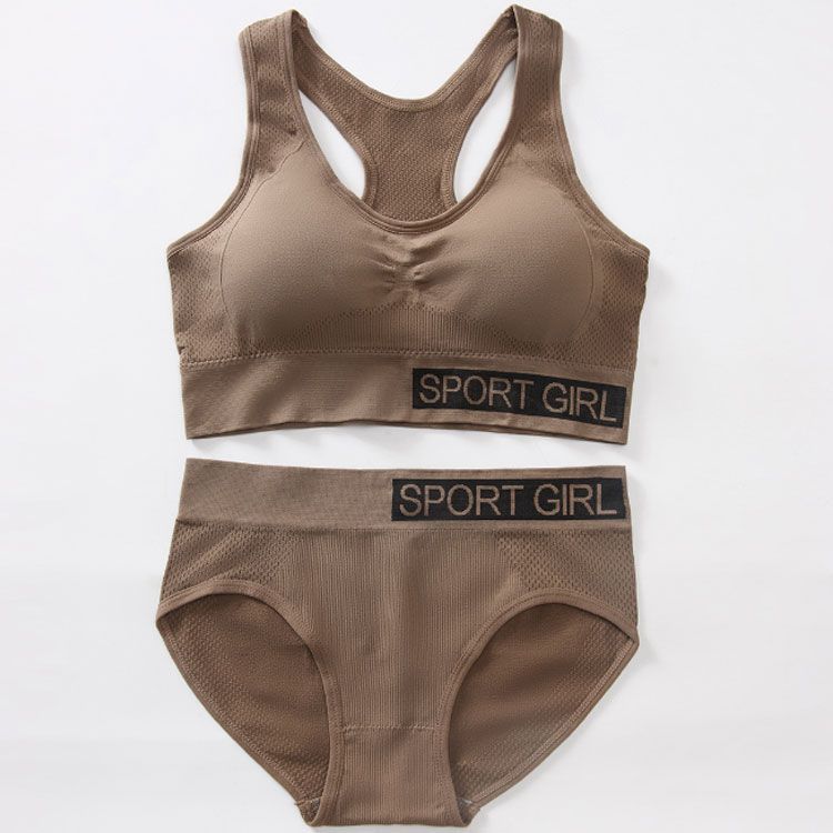 スポーツブラ ショーツ セット パッド付き ブラジャー パンツ 2
