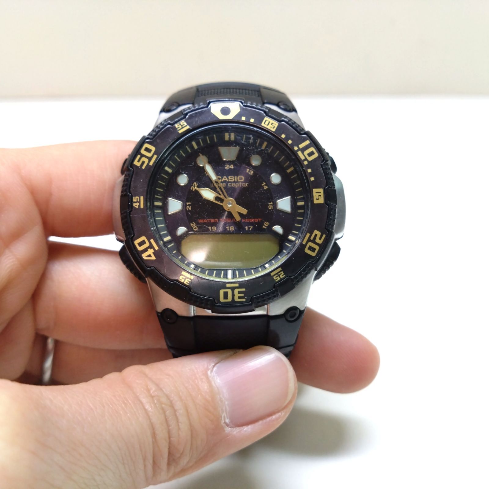 26 カシオ CASIO wave ceptor 4771 WVA-107HJ 電波時計 腕時計 