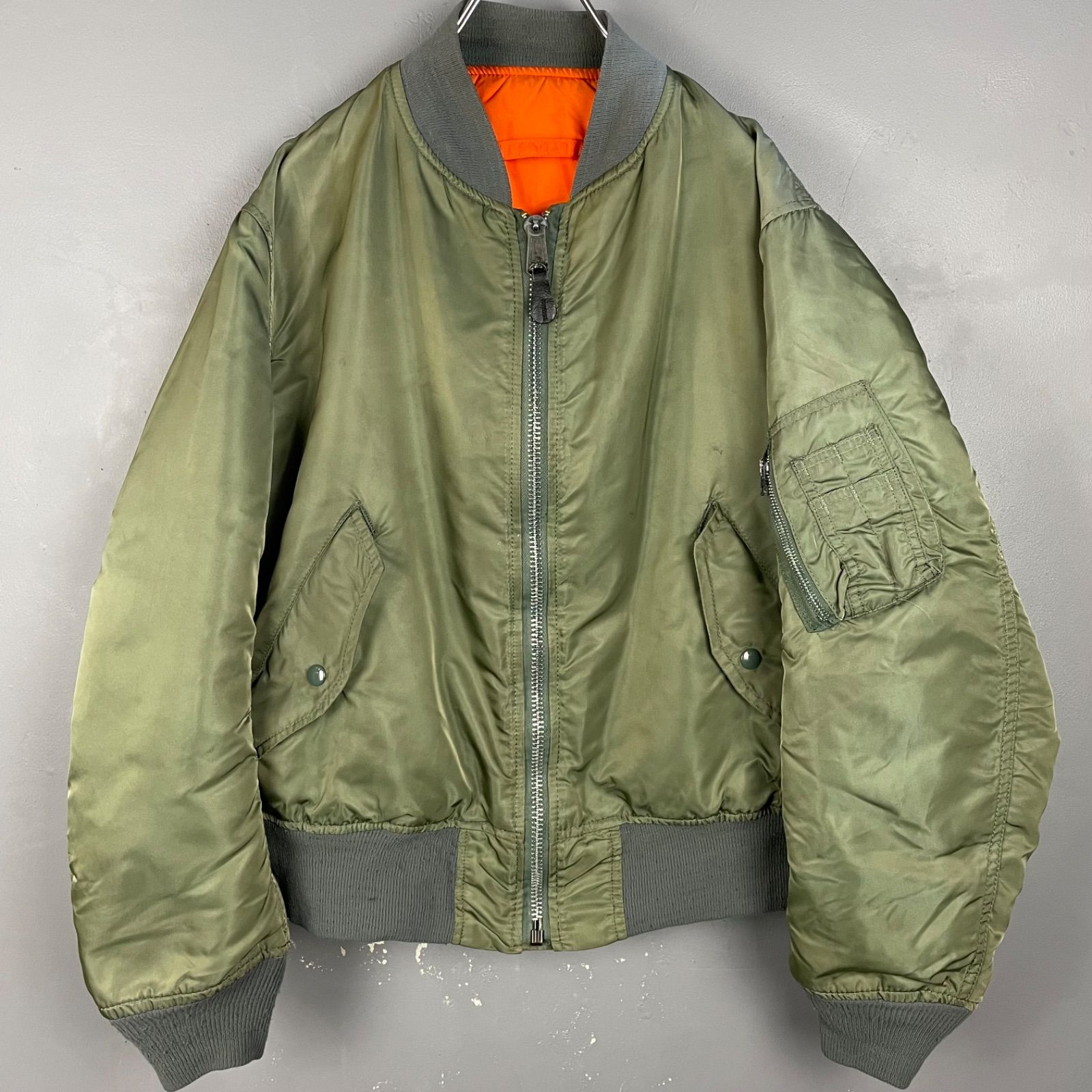ALPHA MA-1 USA製 IDEALジッパー MIL-J-82790J USA製 ALPHA INDUSTRIES
