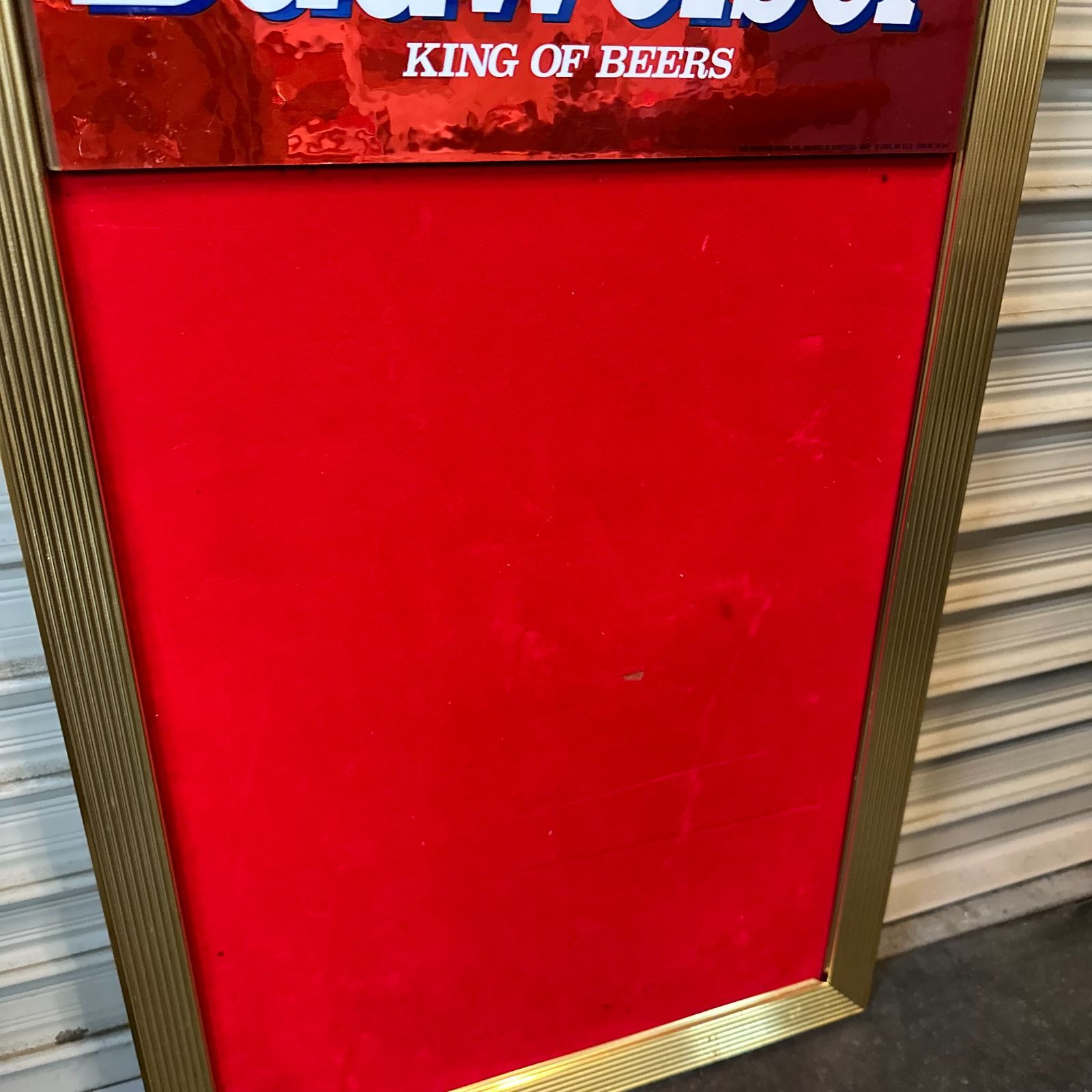 Budweiser（バドワイザー） メニューボード サインボード 1990 - メルカリ