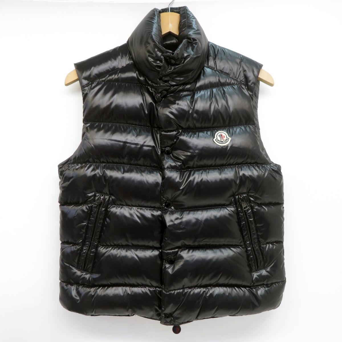 美品モンクレールTIB サイズ1 ブラックダウンベスト
