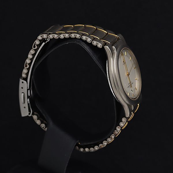 chitan 様 シチズン アテッサ 4713-472101 チタン QZ 白文字盤 デイト メンズ