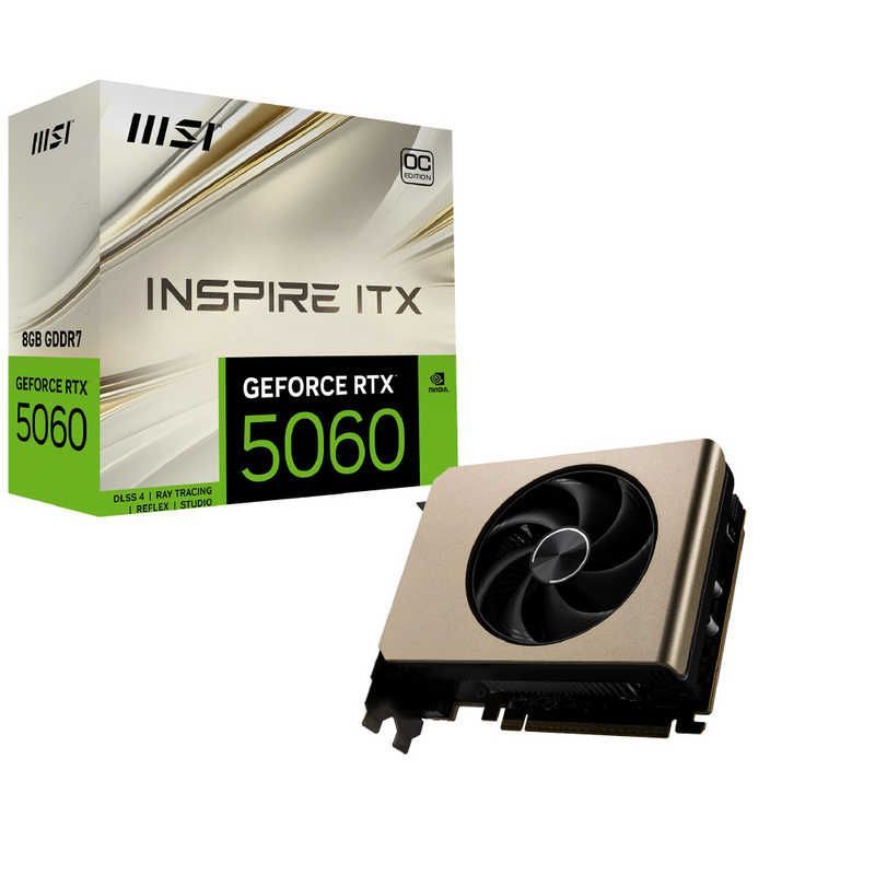 【新品未開封】GEFORCE RTX 5060 8GB 新品 未開封 】 MSI GeForce RTX 5060 8G INSPIRE ITX OC