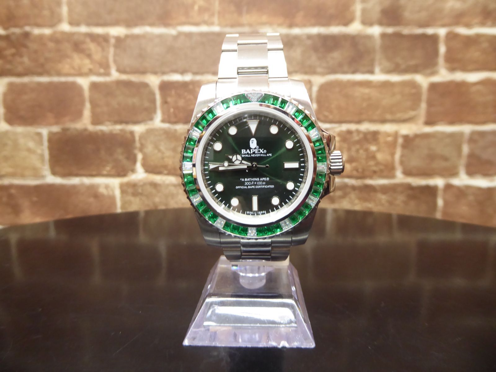 完売品 A BATHING APE TYPE 1 BAPEX CRYSTAL STONE Green アベイシング 
