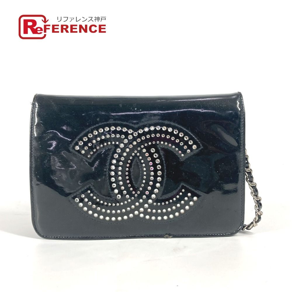 CHANEL シャネル ショルダーバッグ CC ロゴ ココマーク ラインストーン 
