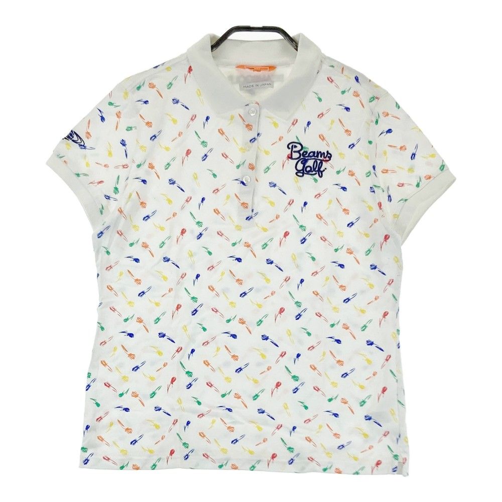 BEAMS GOLF ストレッチポロシャツ ホワイト 長袖