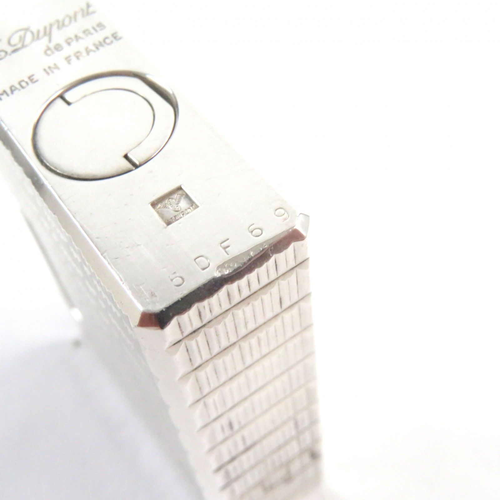 外装美品○Dupont デュポン ライン1 ショート ブロックチェック柄  