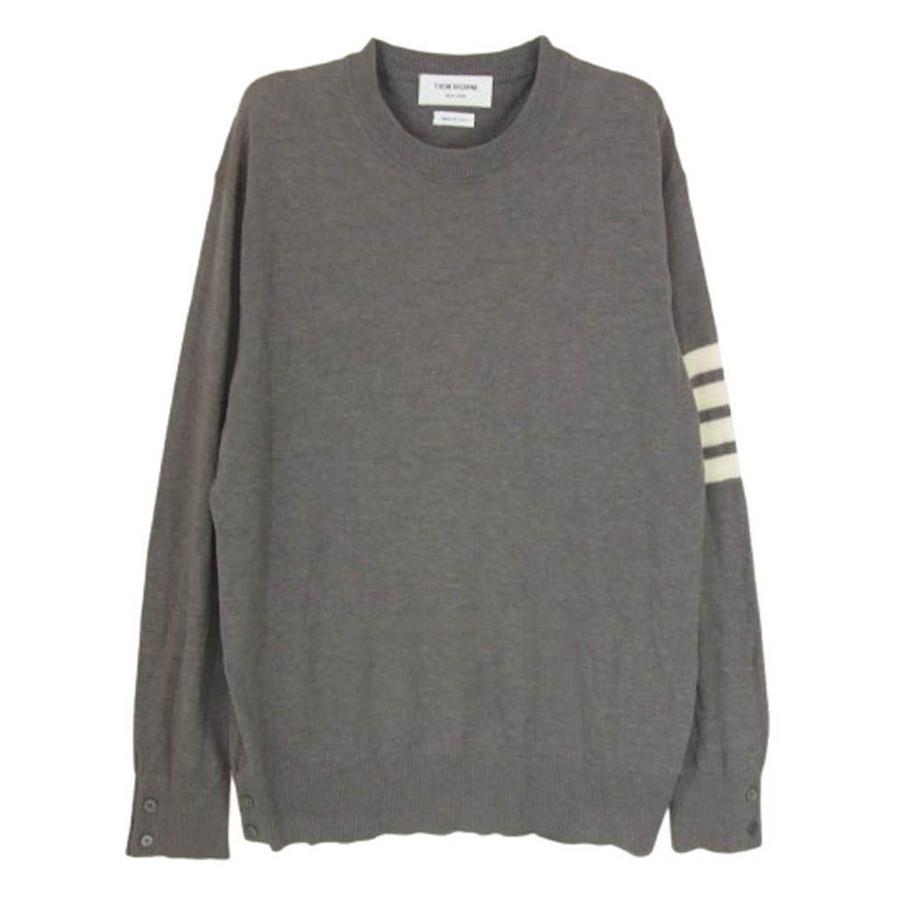 THOM BROWNE グレー 長袖ニット THOM BROWNE（ニット/セーター）の