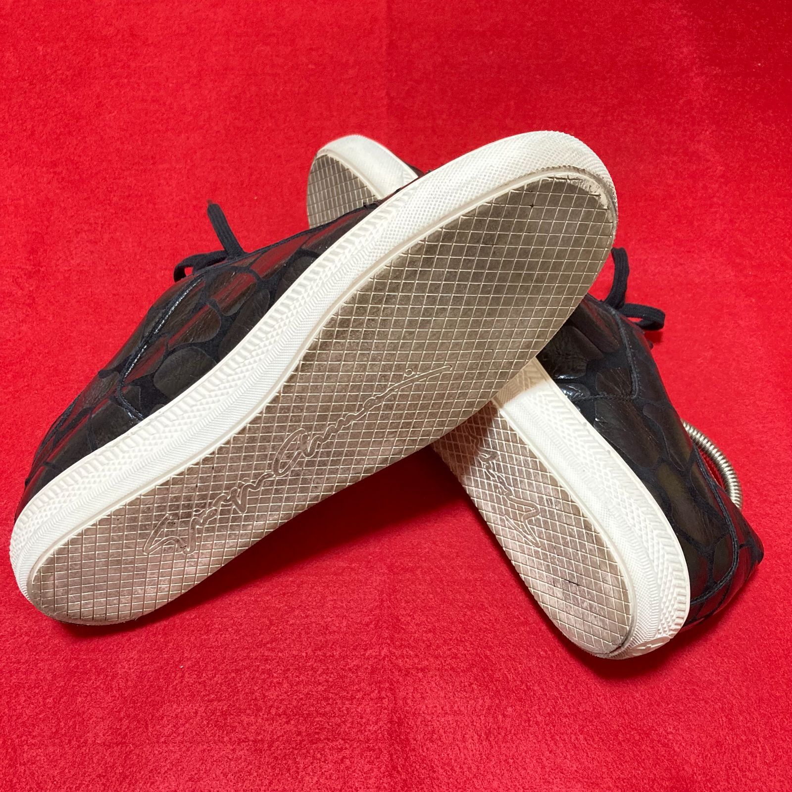 ジョルジオアルマーニ GIORGIO ARMANI 靴 24cm 黒 スニーカー ジョルジオアルマーニ GIORGIO ARMANI 靴 24cm 黒 スニーカー