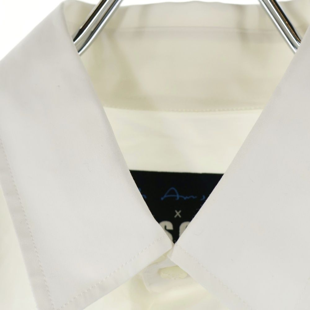 MSGM エムエスジーエム ×Seth Armstrong ×セスアームストロング ドッキングデザイン 長袖シャツ ホワイト