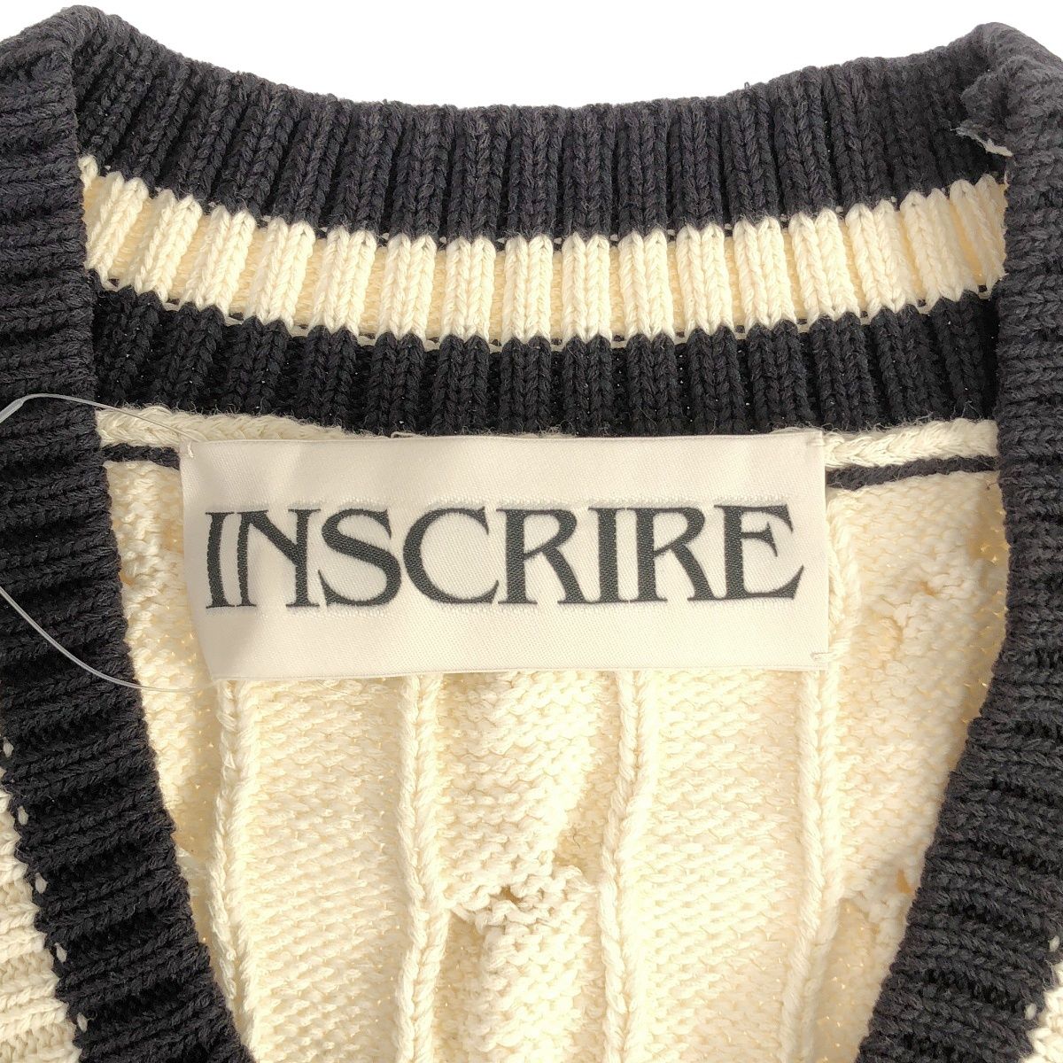 INSCRIRE アンスクリア 21SS Vネックニットベスト I21SS-K18