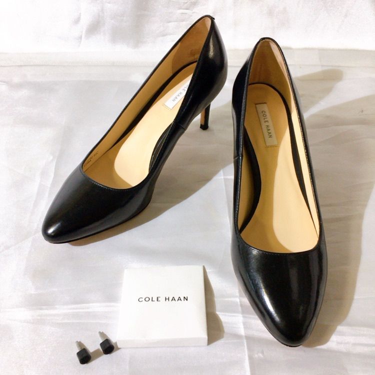 COLE HAAN コールハーン ハイヒール パンプス 黒 ヒール換ゴム付き