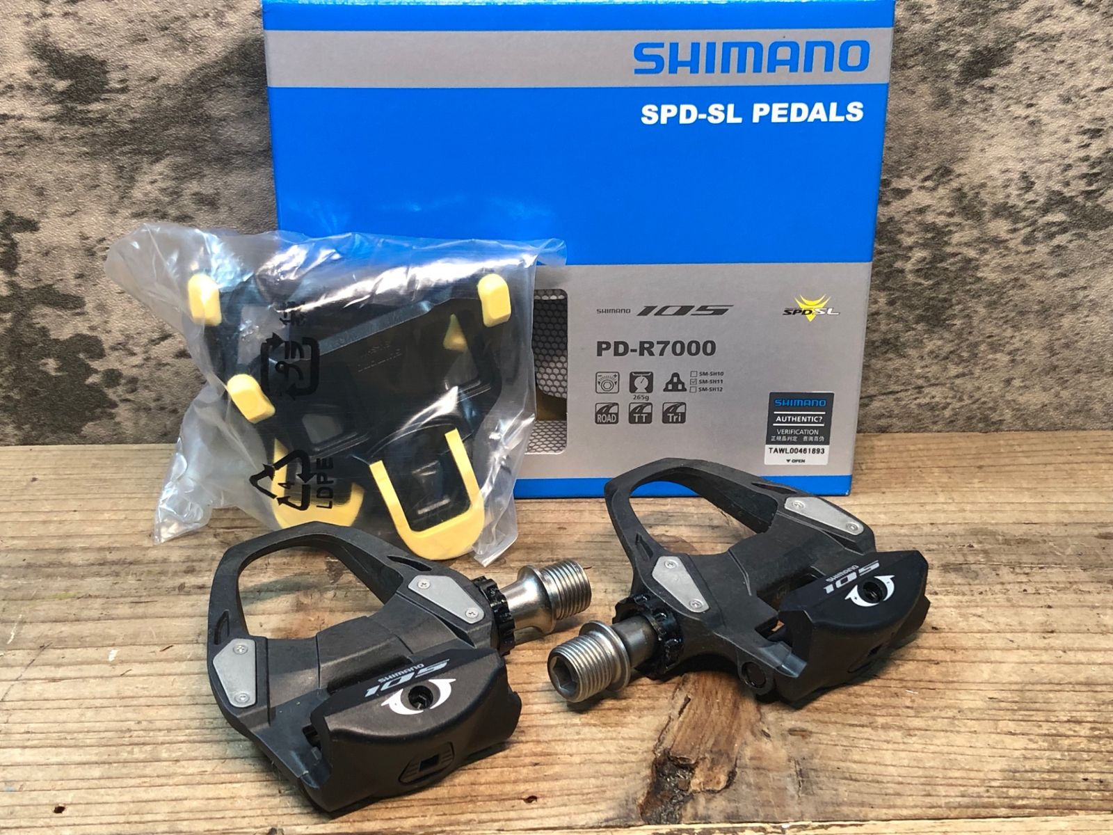 IW052 シマノ SHIMANO 105 PD-R7000 ビンディングペダル SPD-SL - メルカリ