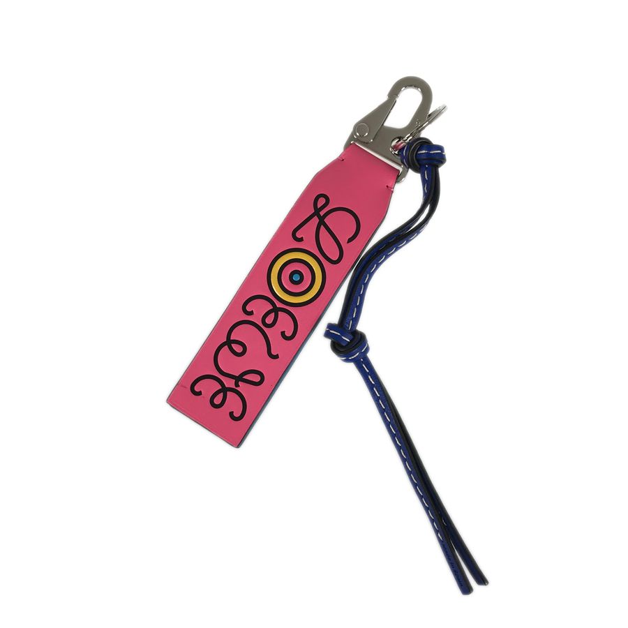 ロエベ LOEWE アイネイチャー レザー キーホルダー ec【中古