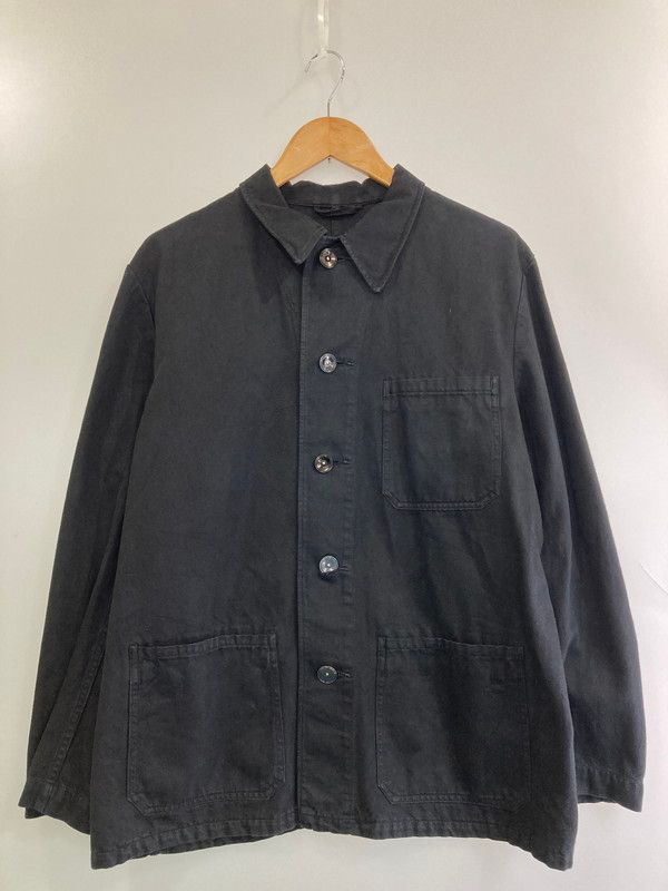 EURO VINTAGE ユーロ ヴィンテージ 60-70S FRENCH BLACK MOLESKIN JACKET ジャケット サイズ 不明 ブラック メンズ 146-250427-ks-32-min