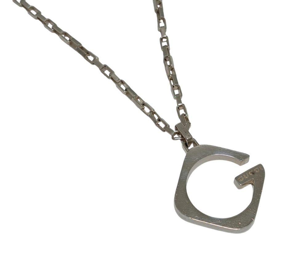 GUCCI シルバーネックレス GUCCI Gモチーフ シルバー ネックレス