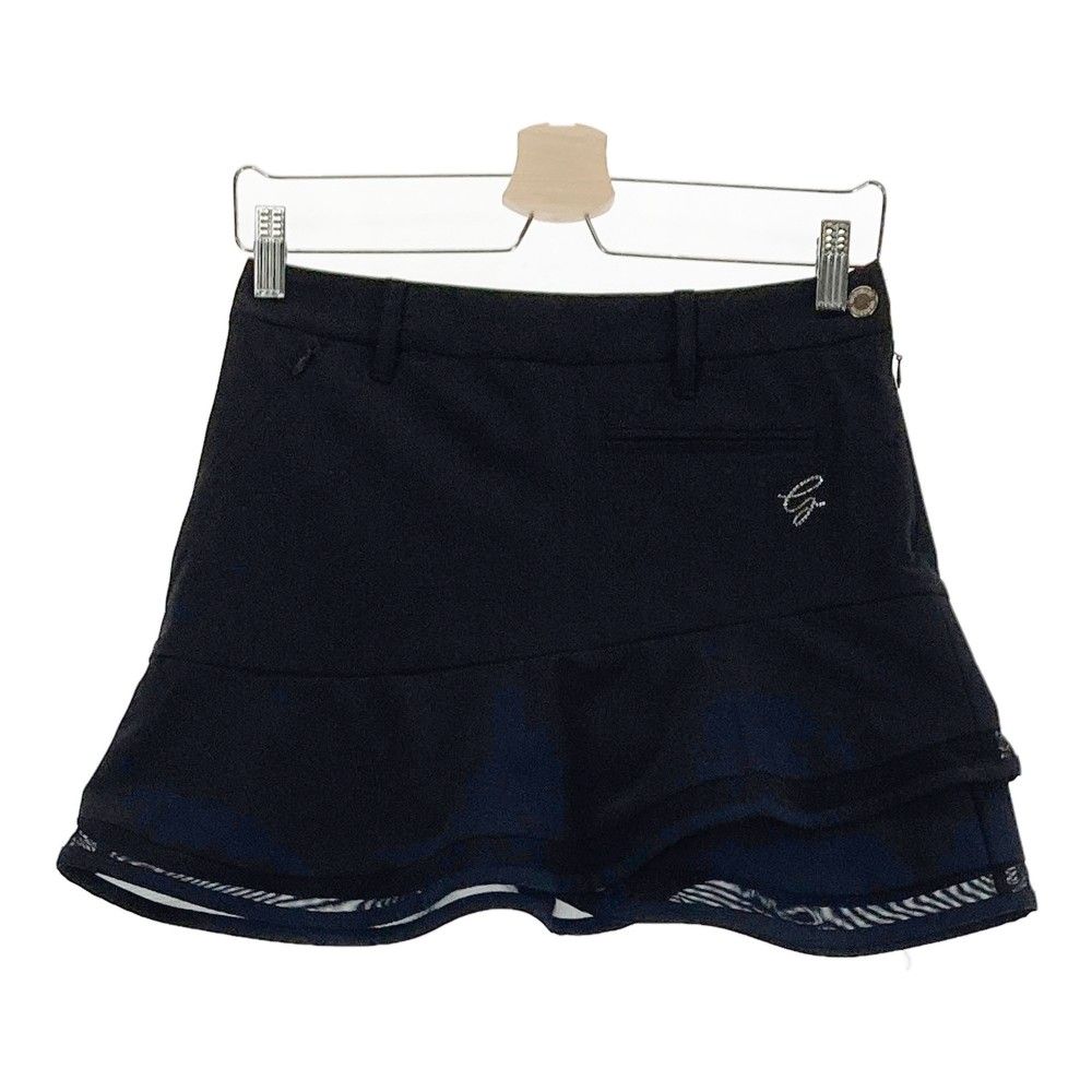 サイズ：S DESCENTE GOLF デサントゴルフ  インナー付スカート  ブラック系 [240101439987] ゴルフウェア レディース ストスト DESCENTE GOLF デサントゴルフ インナー付 スカート ブラック系