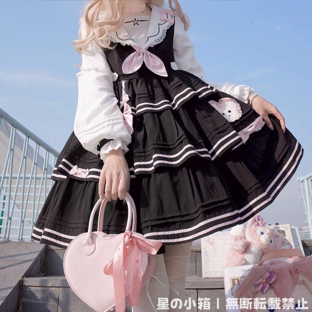 新品未使用 lolita 豪華姫系ワンピース 豪華フルセット 撮影会 舞台演出 推し活 ハロウィン 仮装 可愛 レトロ風 オリジナル jsk ロリータ ワンピース 美しい刺繍 LO-183