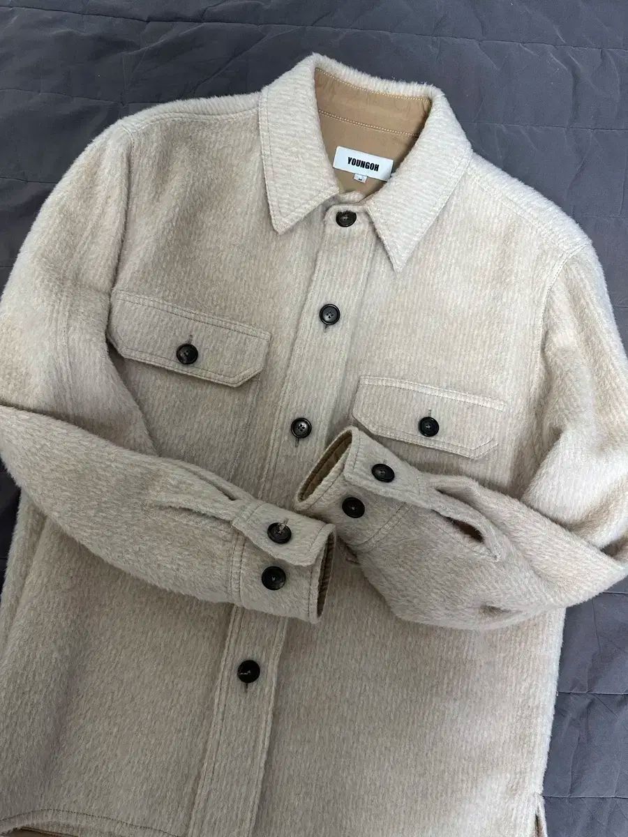 YOUNGOH アルパカ ウール シャツ ジャケット