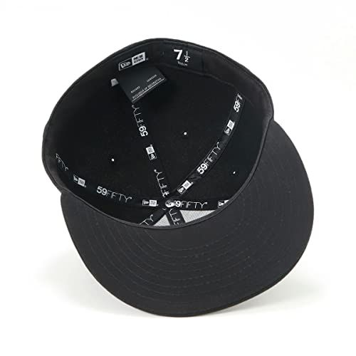 [ニューエラ] キャップ CAP 59FIFTY ベーシック 無地 ブラック/ブラック 7 5950 BASIC BLK BLK