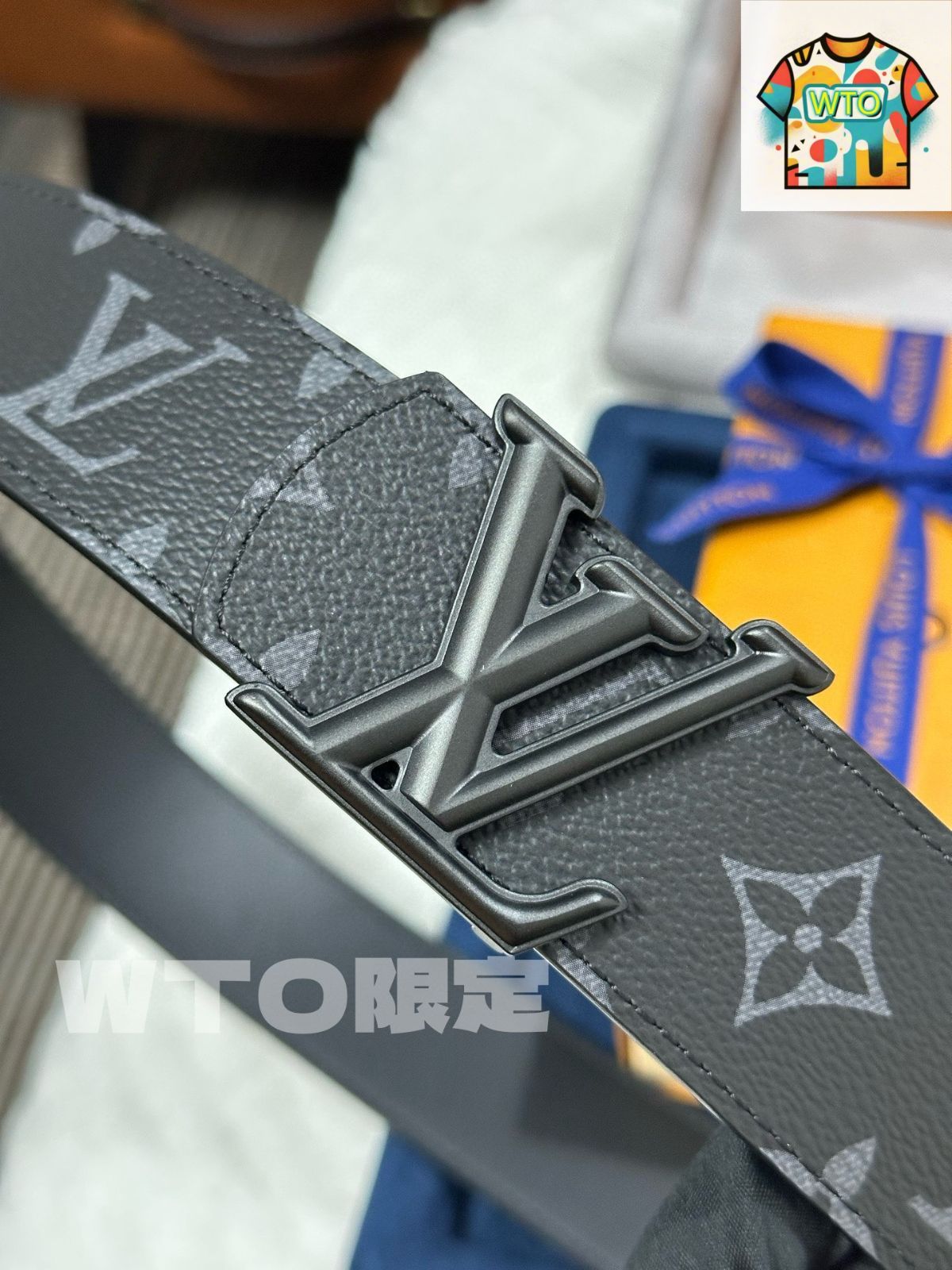 kensさん専用　Louis Vuitton ブラック ベルト モノグラム louis-vuitton-lv-initiales-