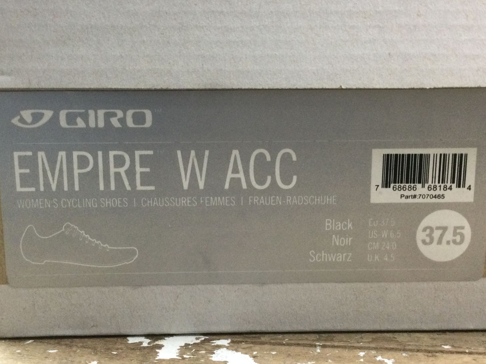 GS187ジロGIROエンパイアEMPIREWACCビンディングシューズ黒EU37.5SPD