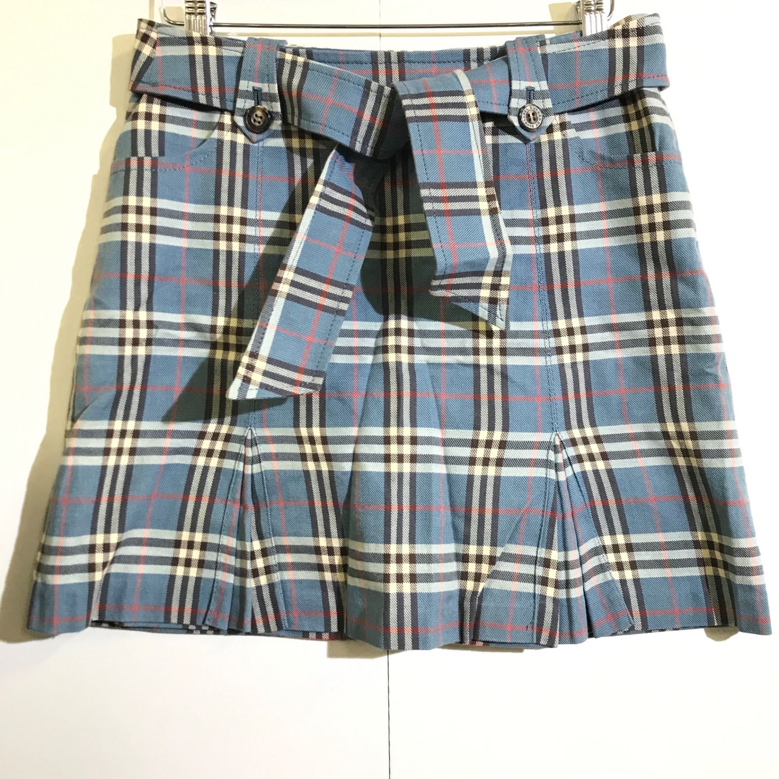 Burberry Blue label バーバリー スカート BURBERRY BLUE LABEL」 ミニスカート 38 ブラック レディース