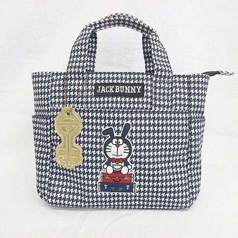 JACK BUNNY!! - ジャックバニー　ドラえもん　コラボ　パーリーゲイツ　カートバッグ　新品　ネイビー 新品 パーリーゲイツ ジャックバニー 【ドラえもん】総柄カート