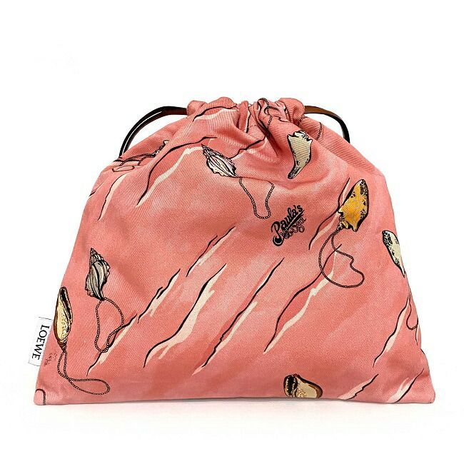 美品 LOEWE ロエベ パウラズ 巾着 ポーチ フェンネル ドローストリング 美品 LOEWE ロエベ パウラズ 巾着 ポーチ フェンネル ドロー