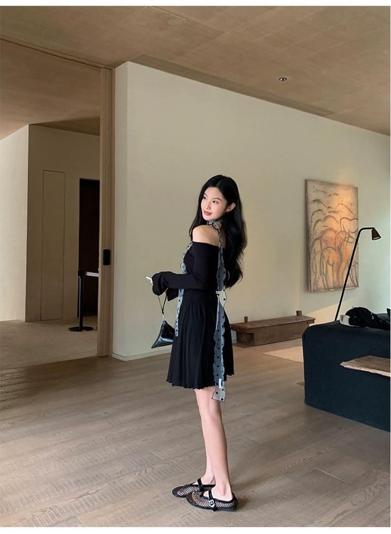 韓国風春夏セクシーAラインショート高見え