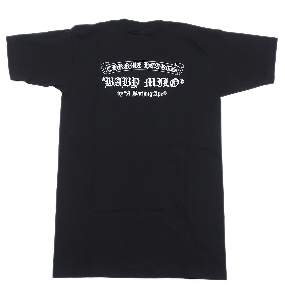 天白】クロムハーツ アベイシングエイプ コラボ 半袖Tシャツ S