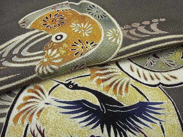 平和屋本店□極上 訪問着 浦野理一 息子 浦野範雄 訪問着 花鳥