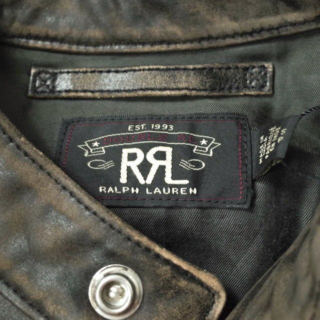 新品 RRL ダブルアールエル 21SS Slim Fit Leather Moto Jacket スリム