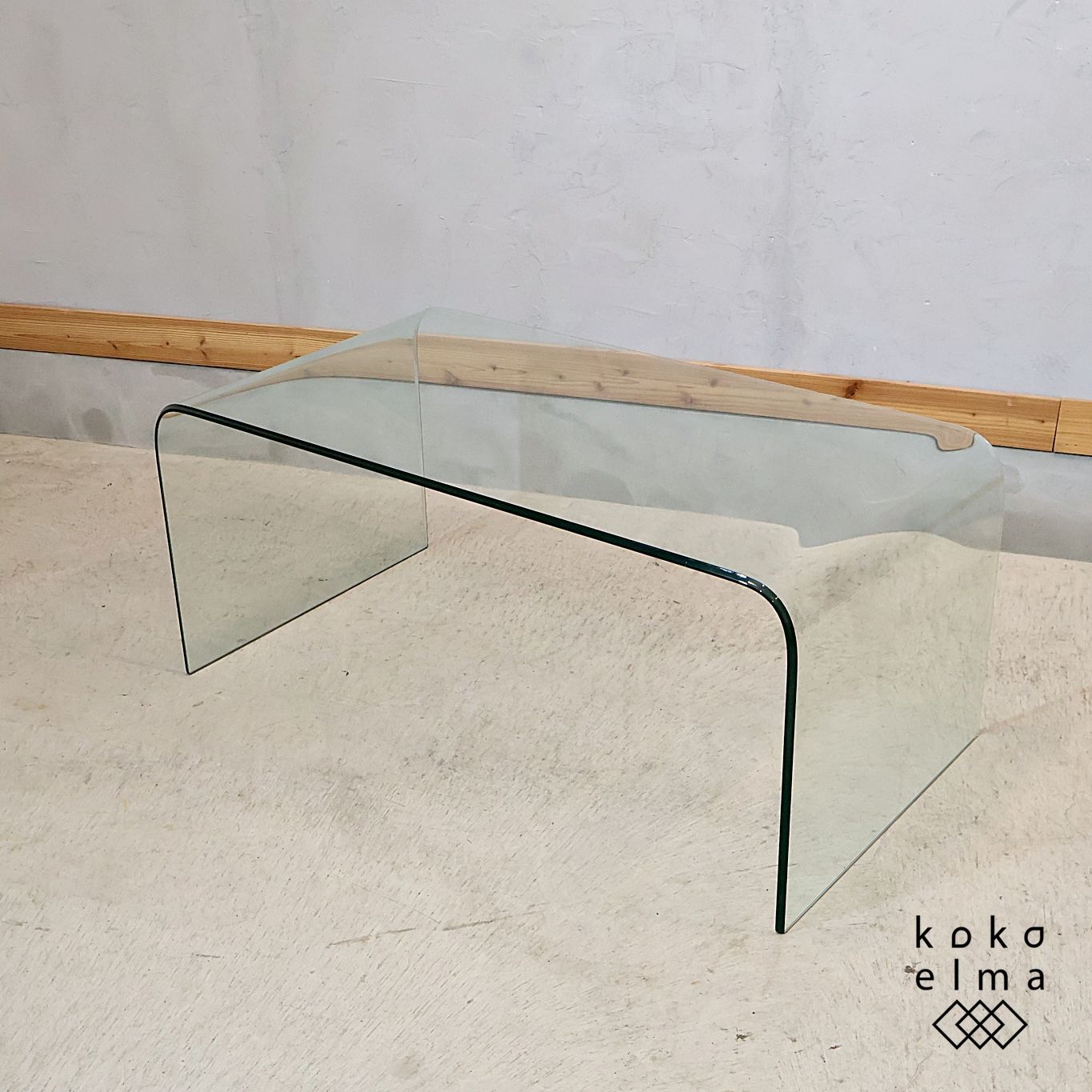 IDC OTSUKA 大塚家具 コンチネンタルファニチャー サターン ガラス リビングテーブル センターテーブル モダン 硝子 ローテーブル