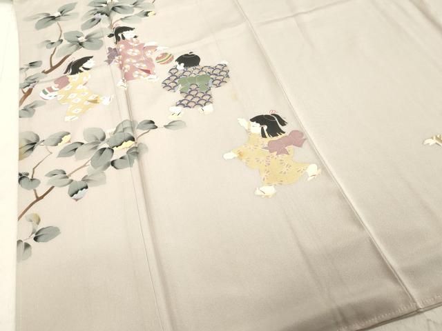 平和屋着物○十日町友禅作家 関口遼一 訪問着 童子 暈し染め 正絹