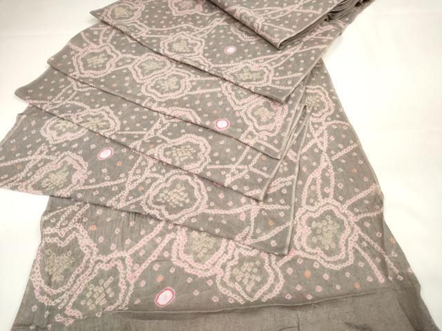 平和屋本店■極上　夏物　浴衣　有松鳴海絞り　反物　着尺　花散らし　綿　逸品　未使用　DZAA11186kh5 平和屋本店□極上 夏物 浴衣 有松鳴海絞り 反物 着尺 花散らし 綿 逸品