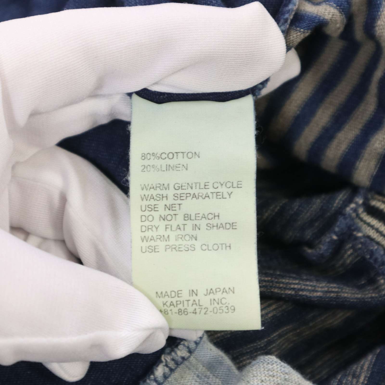 KAPITAL キャピタル 春夏 インディゴ染め☆ ボロ パッチワーク 半袖 T