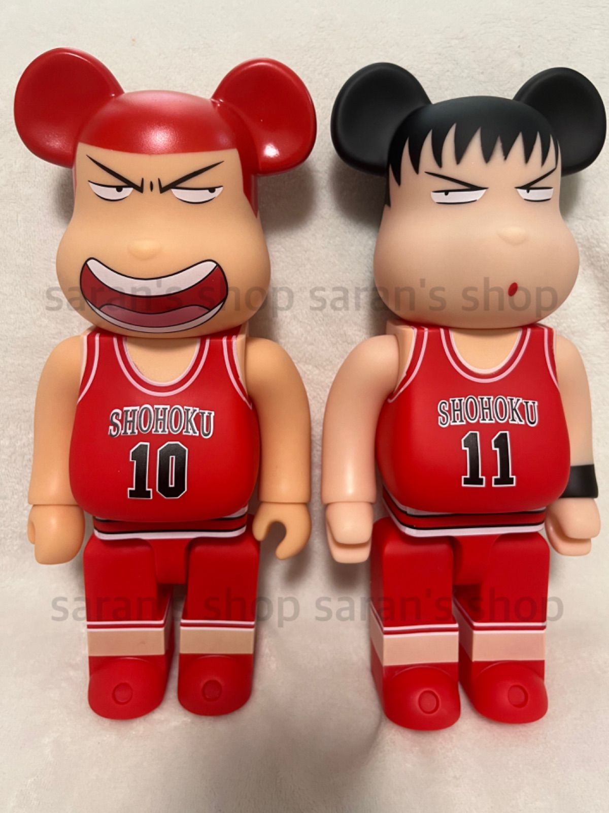 ベアブリック　スラムダンク　桜木花道　流川楓　2点セット　400% 割引価格】ベアブリック BE@RBRICK 400% 28センチ スラムダンク