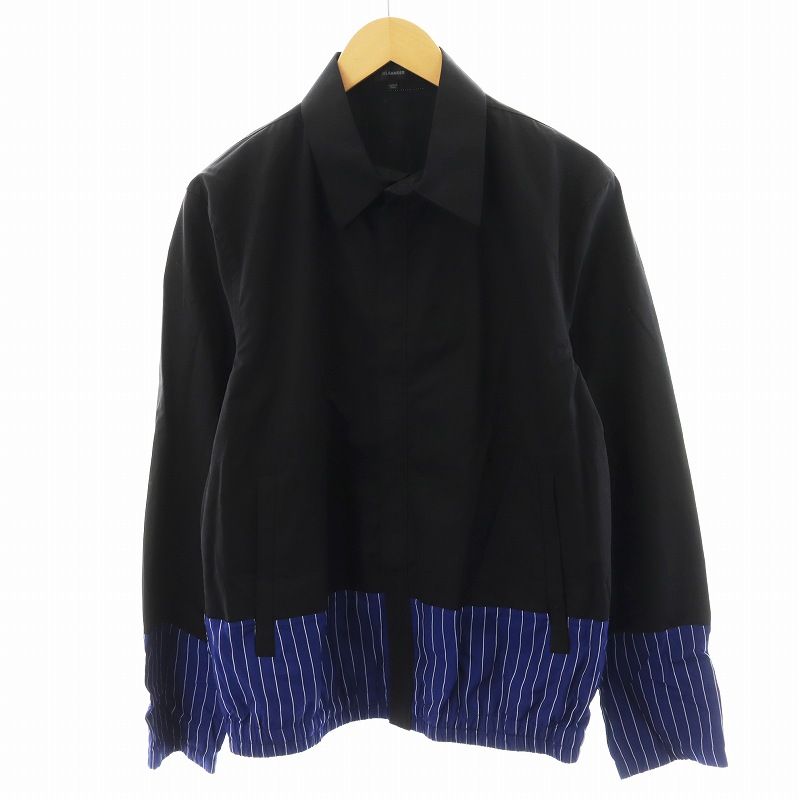 ジルサンダー JIL SANDER ブルゾン ジャケット ストライプ切替 ジルサンダー JIL SANDER ブルゾン ジャケット ストライプ切替