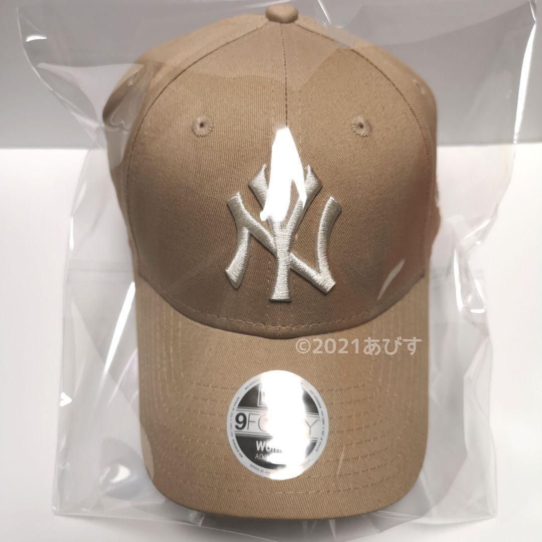 海外限定】NEW ERA ニューエラ キャップ NY ヤンキース ベージュ