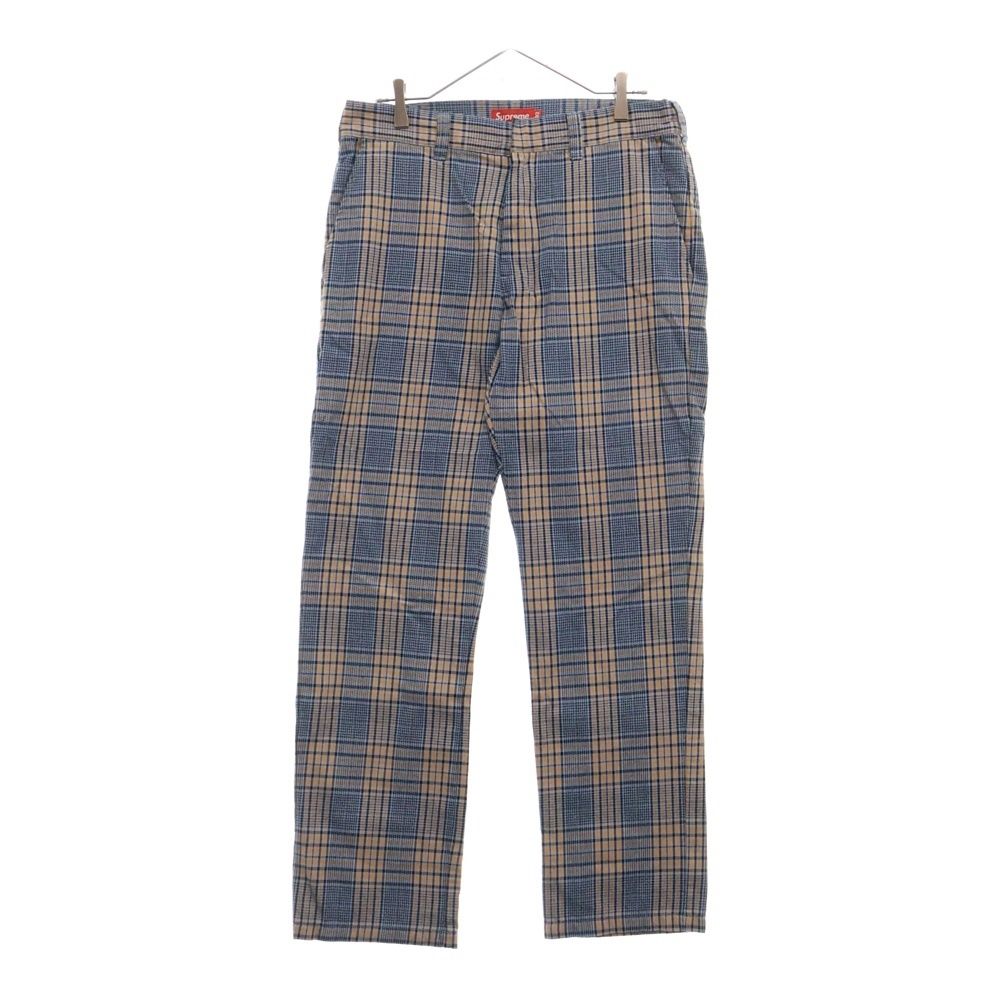 SUPREME (シュプリーム) 19SS Work Pant チェックワークパンツ マルチ