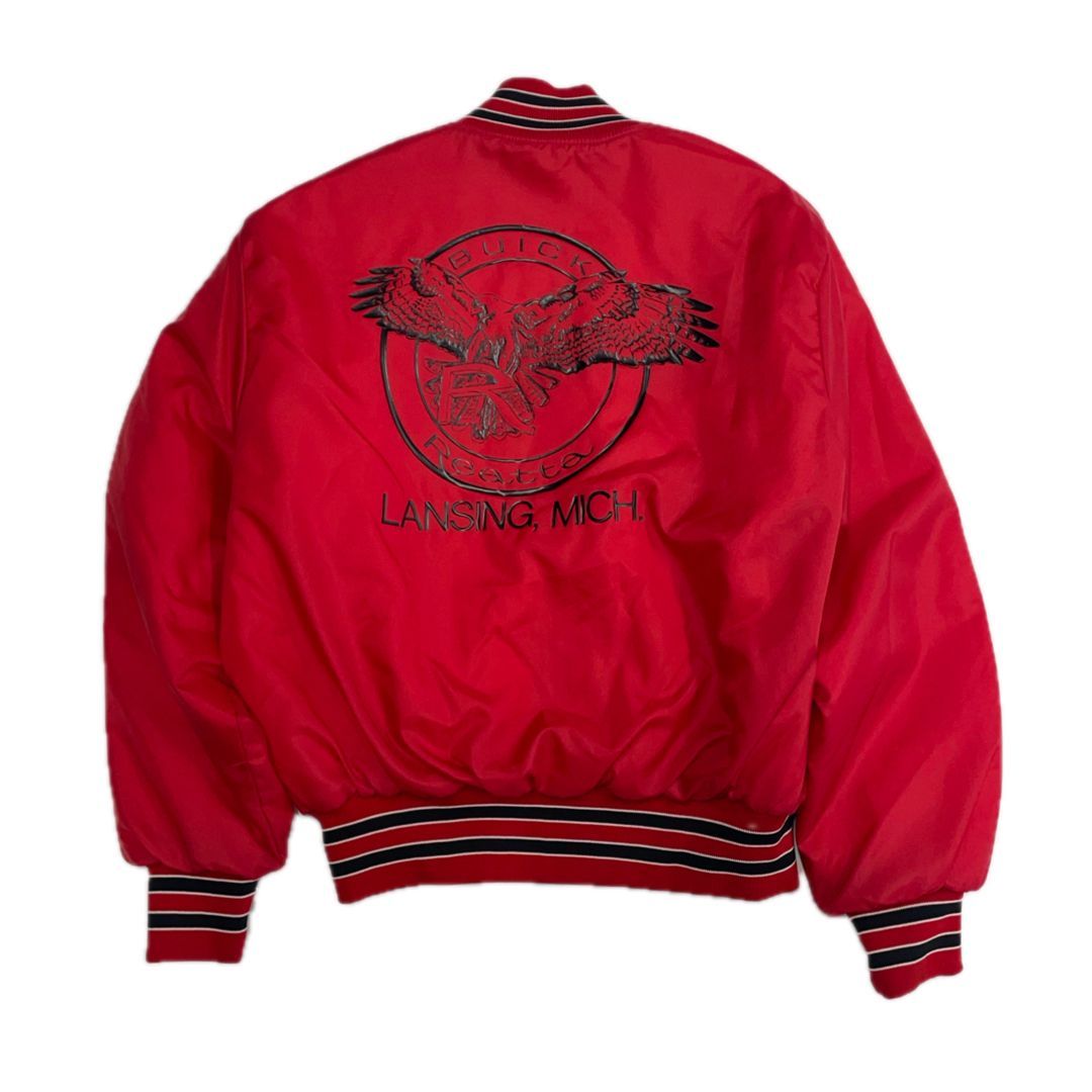 USA製 80-90s Holloway ナイロンスタジアムジャケット 赤 XL