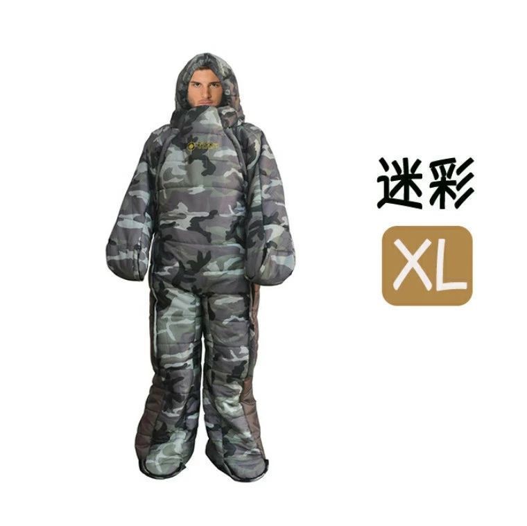 寝袋 寝袋人型