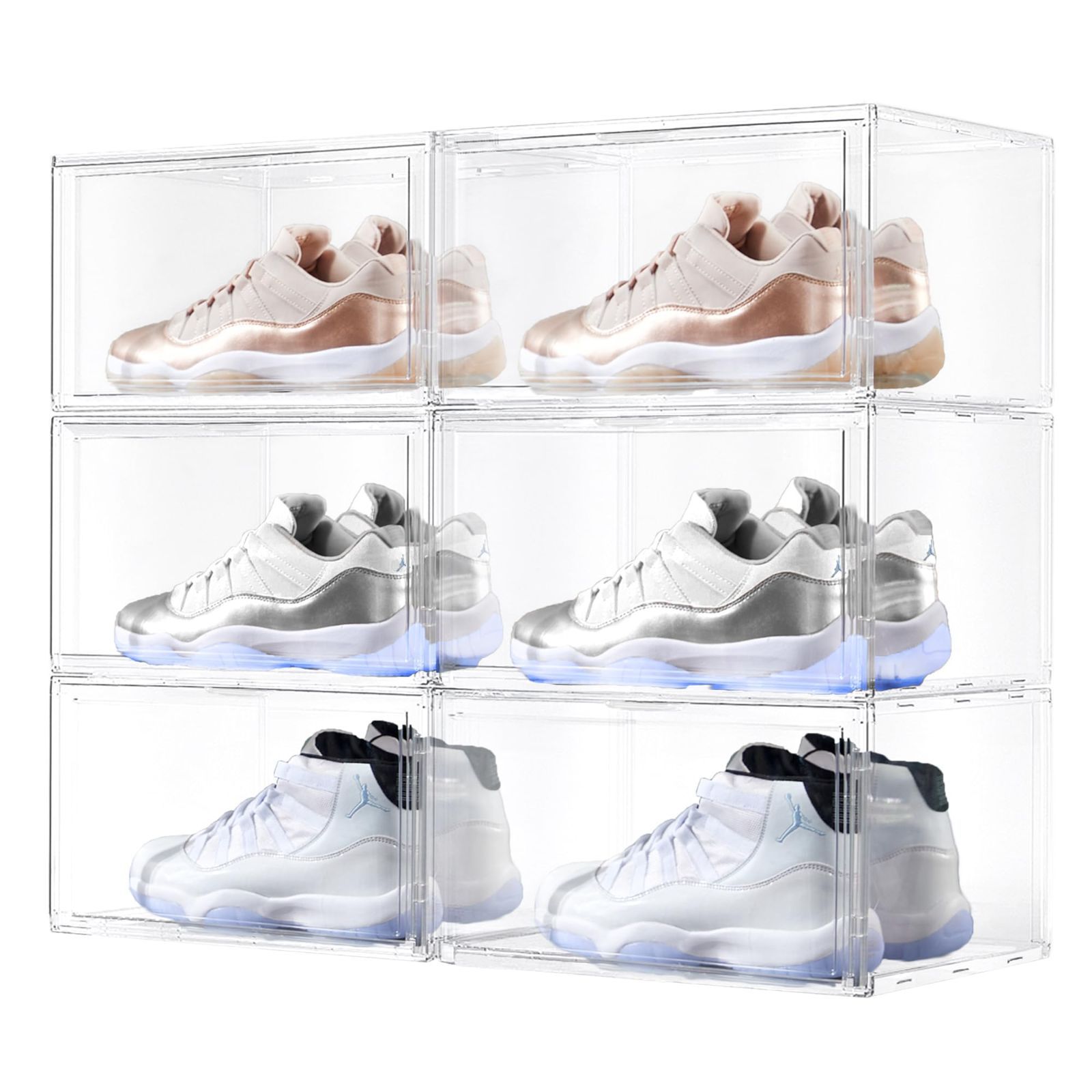 UNIKOO シューズボックス 下駄箱 クリア 収納ボックス 靴箱 スニーカー