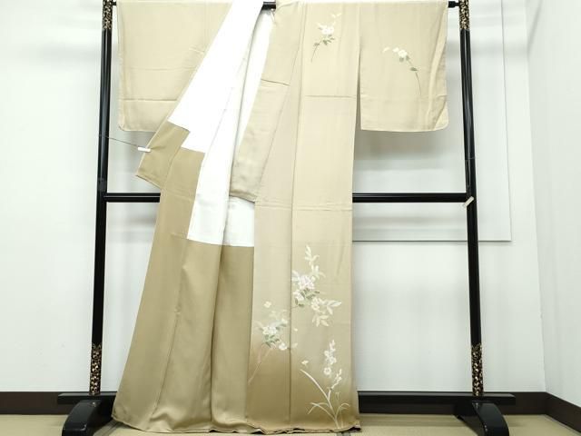 平和屋着物○本加賀友禅作家 南 克治 訪問着 枝花文 正絹 逸品