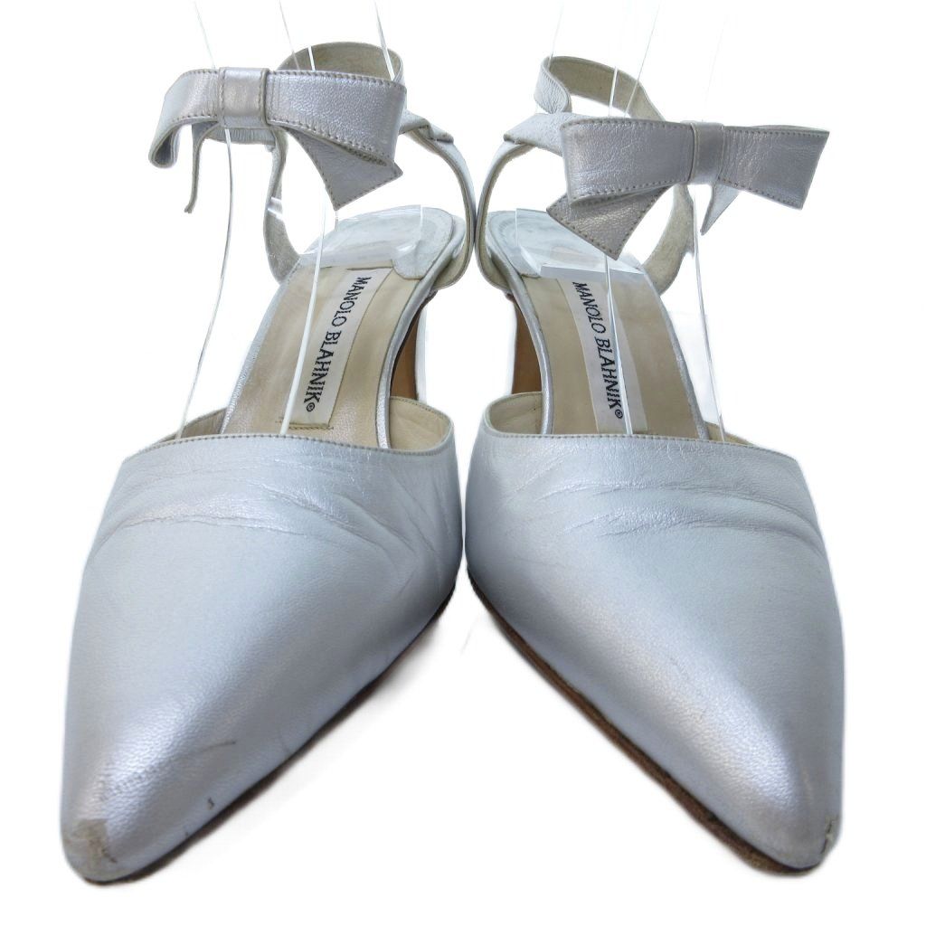 マノロブラニク MANOLO BLAHNIK サンダル ミュール ポインテッド