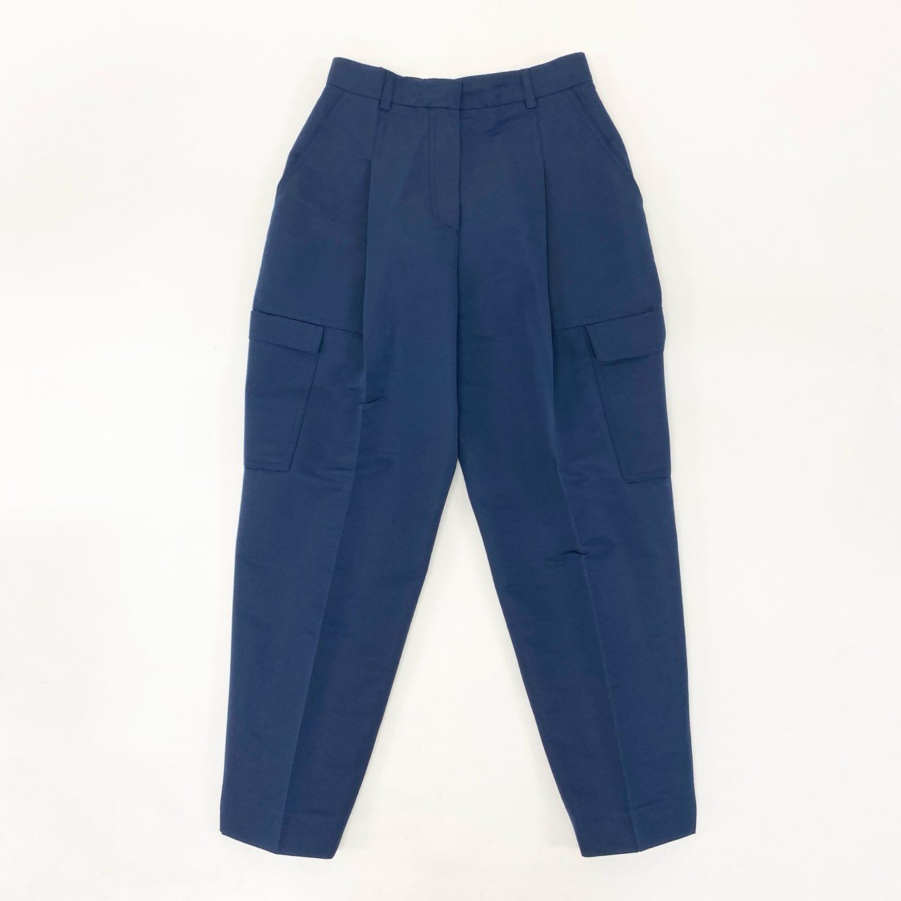 23i17 maison rabih kayrouz メゾンラビカイル ドゥロワー取扱 カーゴパンツ テーパードパンツ ボトムス 34 ブルー レディース フランス製u02t