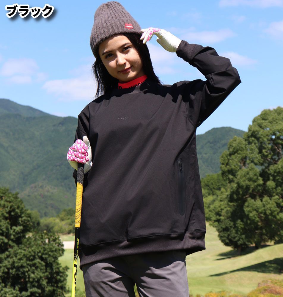 新品☆ラグジュ ゴルフ LUXE/R GOLF 男女兼用 クルーネック ストレッチ